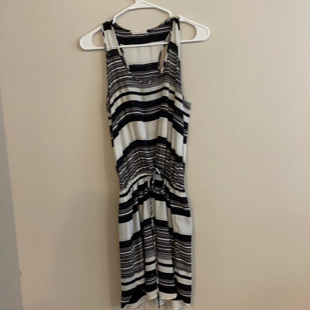 Three Eighty Two black and white sundress. XS